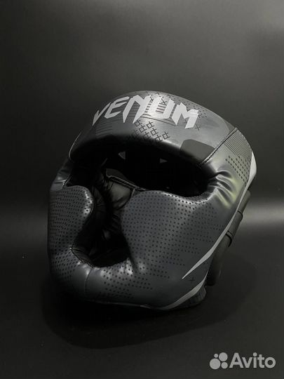 Шлем Venum Army Grey кож.зам