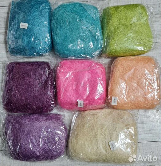 Сизаль волокно для творчества рукоделия