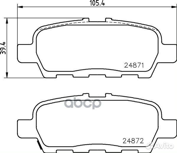 Колодки тормозные дисковые задн. JX Gelndewage