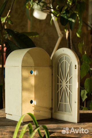 Настенный мини шкафчик с зеркалом СССР