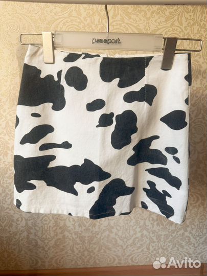 Юбка женская мини с рисунком