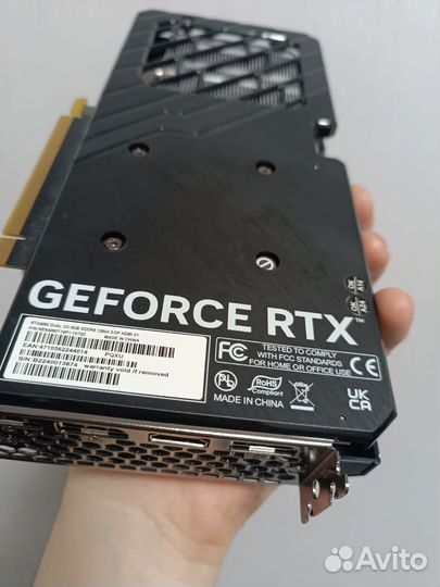 Видеокарта Palit geforce RTX 4060 Dual