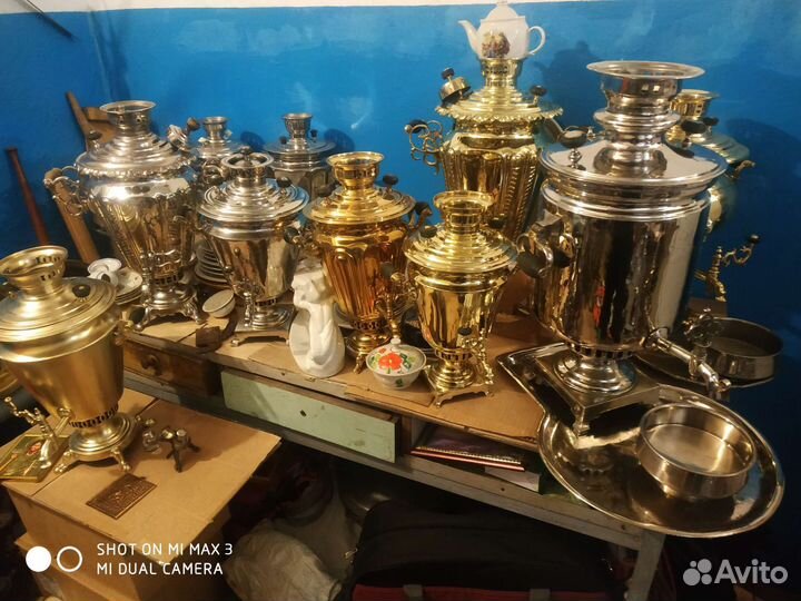 Самовары на дровах царские, рсфср, СССР