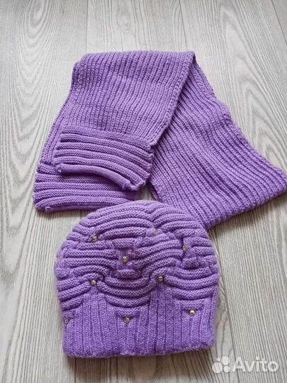 Комплект шапка и шарф