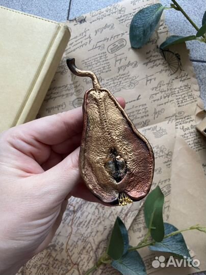 Брошь яблоко,груша