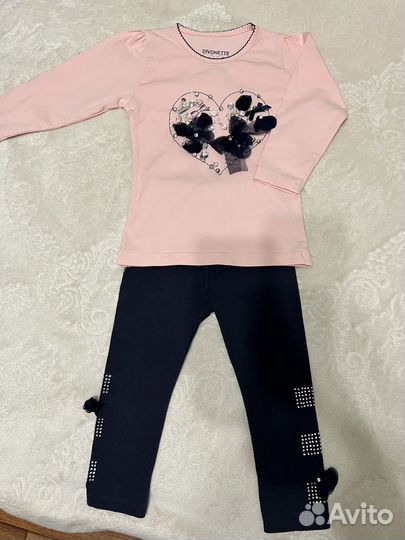 Красивый комплект на девочку костюм 2г Турция