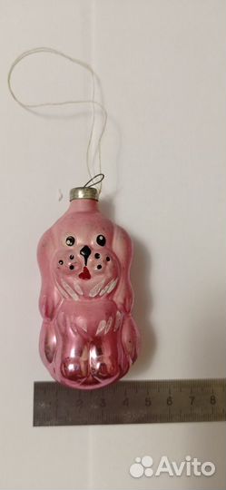 Елочная игрушка Собака (СССР)
