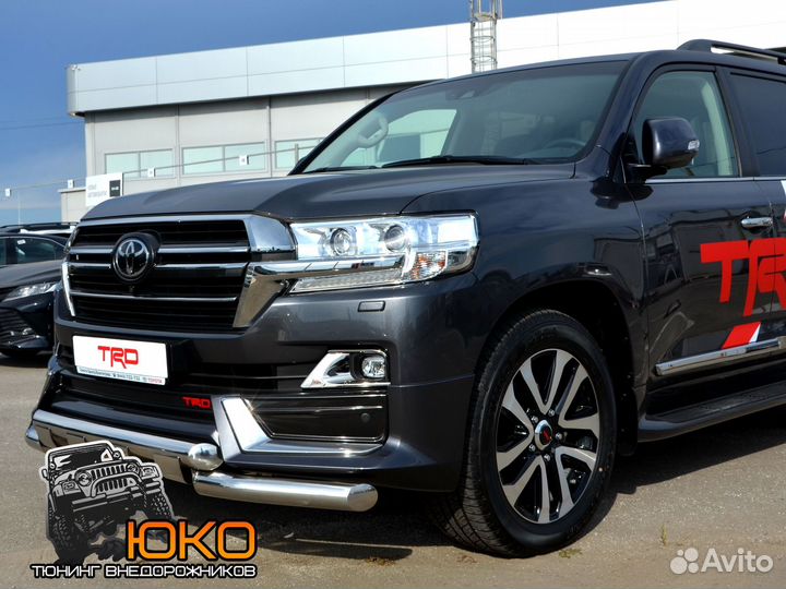 Защита переднего бампера TLC 200 TRD