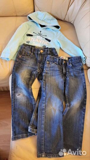 Вещи детские пакетом размер 104-110