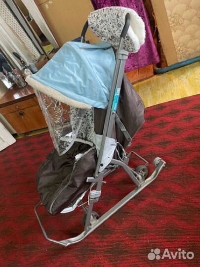 Детские санки коляска