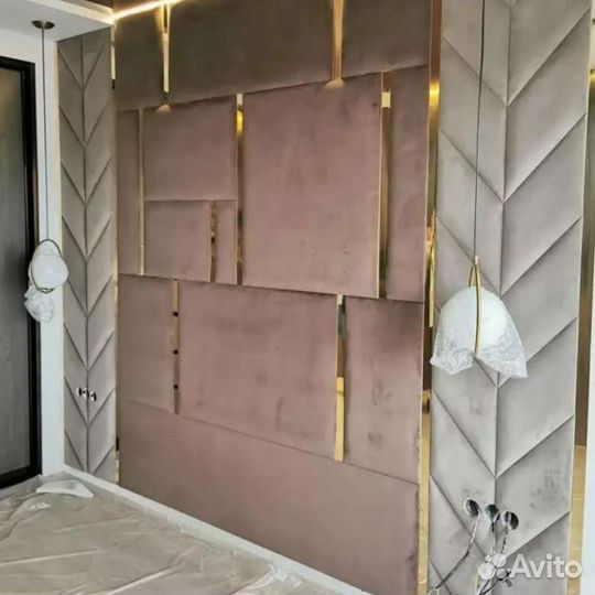 Мягкие стеновые панели / Кровати / Изголовья