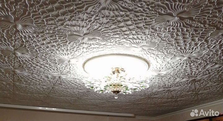 Люстра потолочная хрустальная