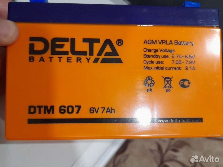 Аккумулятор Delta DTM 607