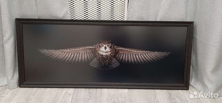 Картина вышивка Сова