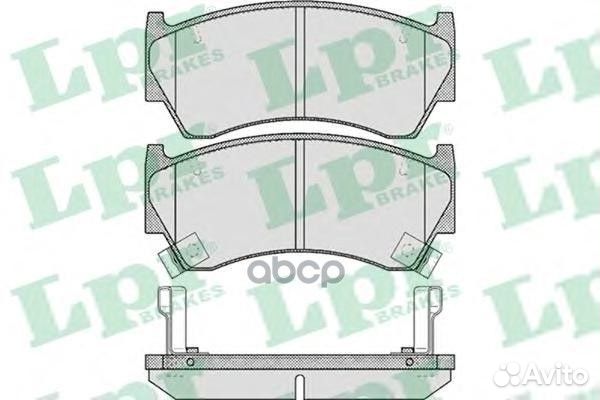 Колодки тормозные nissan almera N15 95-98 перед