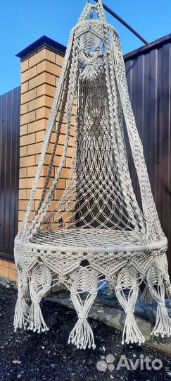 Качели, кресло-шатер, макраме ручной работы