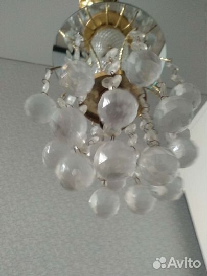 Люстра потолочная бу хрустальная