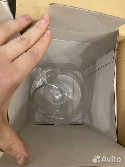 Стеклянный декантер на подставке Jette