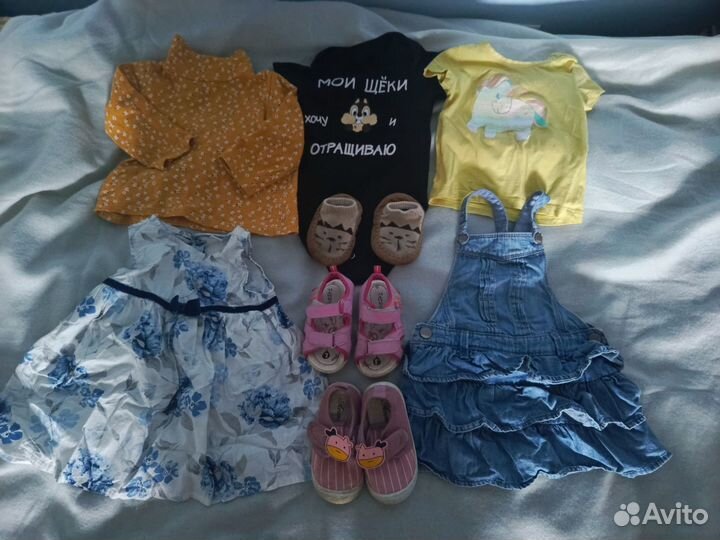 Вещи для девочки летние 74р
