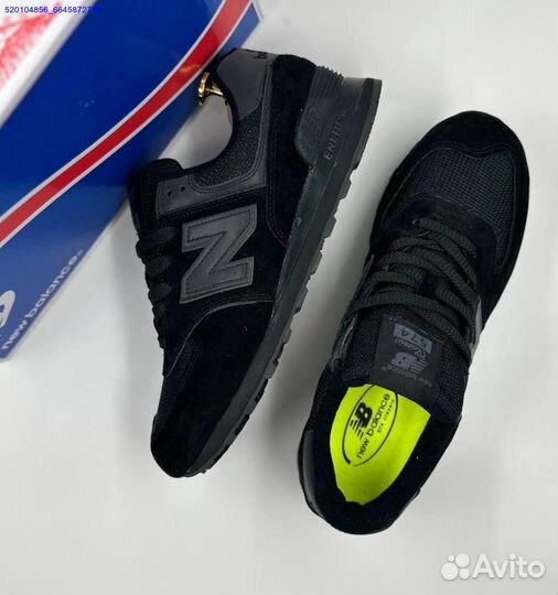 Кроссовки New Balance 574 Black (Арт.98672)