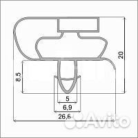 Резина для холодильников Атлант 70.4*55.6 см