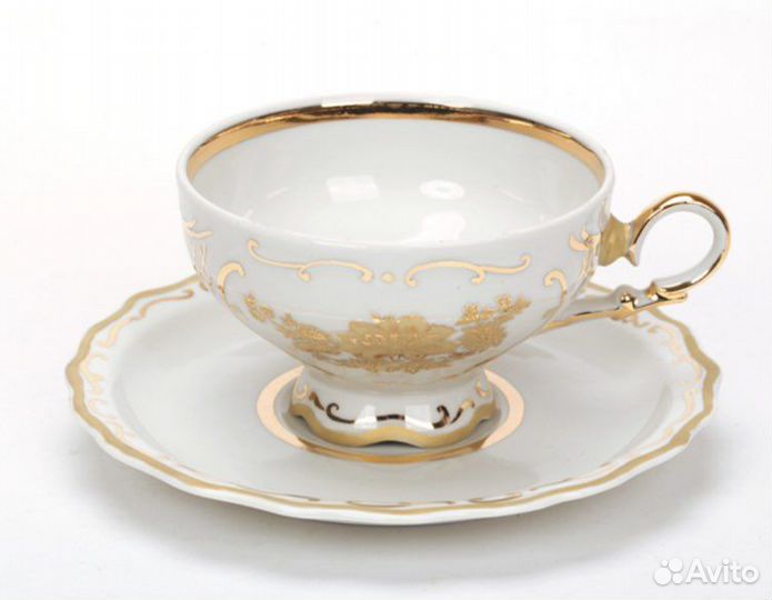 Чайный сервиз дулево СССР золотая роза