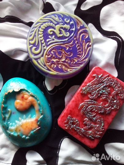 Мыло ручной работы дракон. Символ 2024 года