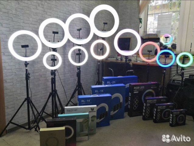 Кольцевая лампа Магазин