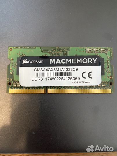 Оперативная память для ноутбука Corsair 4 гб DDR3