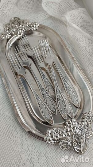 Вилки десертные мельхиор