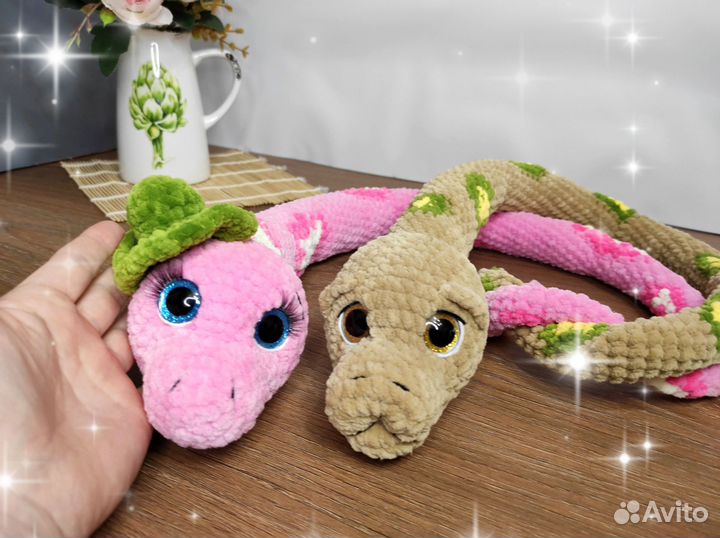 Удав 1 метр Вязаная змея и другие игрушки