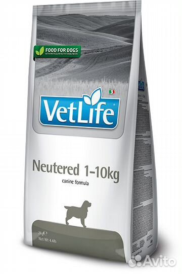 Farmina Vet Life Neutered 1-10 kg для собак 2 кг