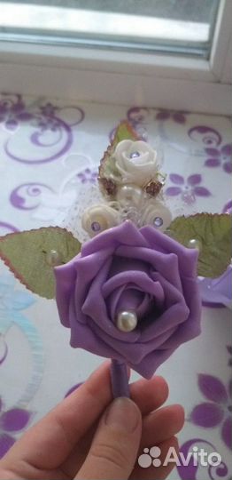 Красивый свадебный букет ручной работы