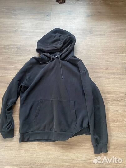 Худи черное оверсайз