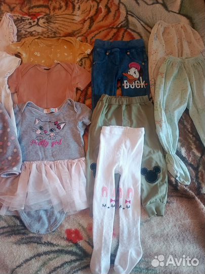 Вещи пакетом на девочку 74-80