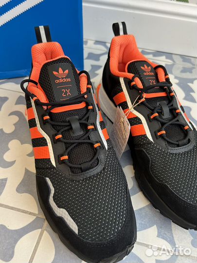 Кроссовки Adidas ZX 1K Boost Black Solar Orange