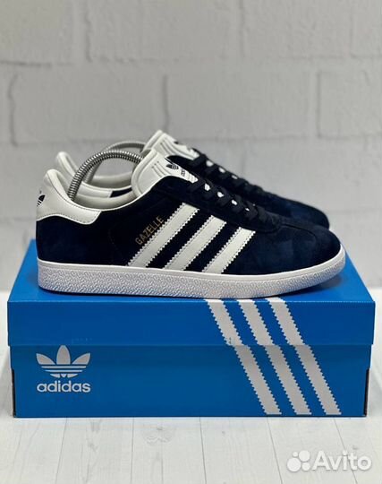 Adidas gazelle синие мужские