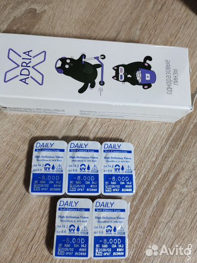 Линзы на -8 Adria