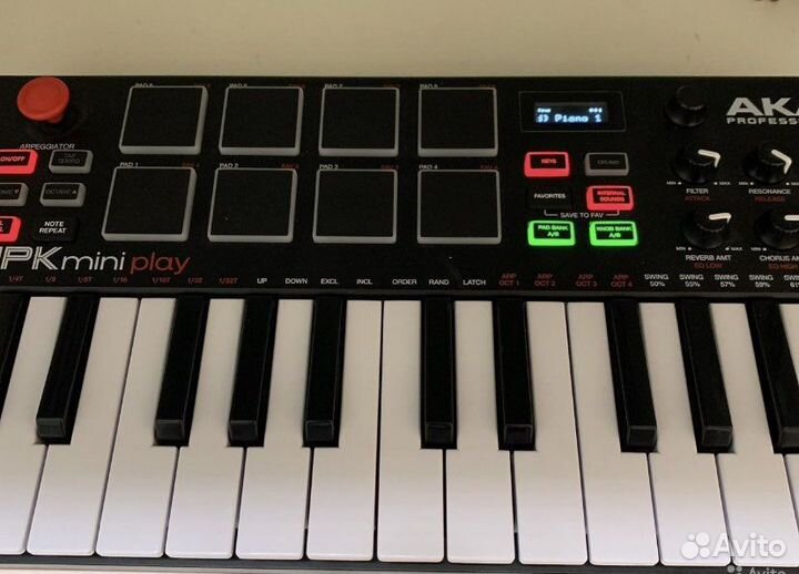 Akai mpk mini play миди клавиатура
