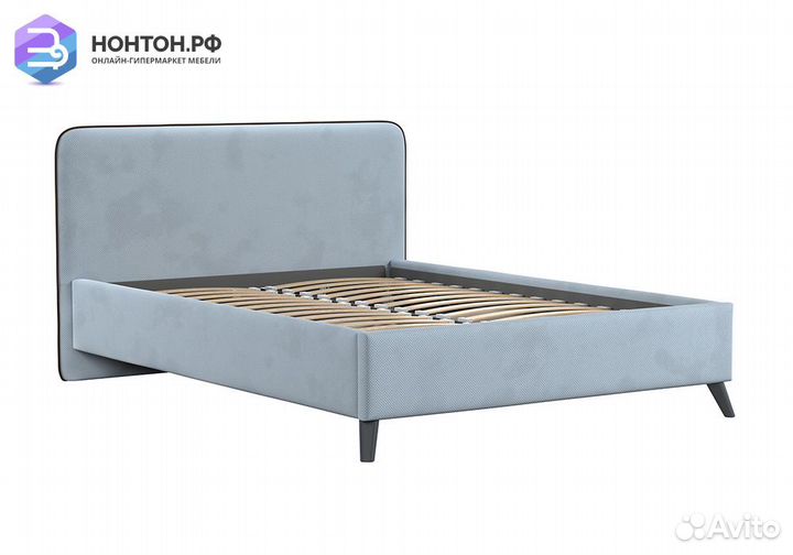 Кровать Миа светло-серая