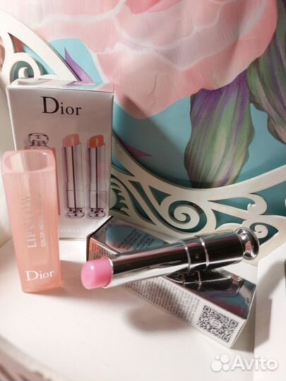 Christian Dior Addict Lip Glow бальзам набор 2 шт