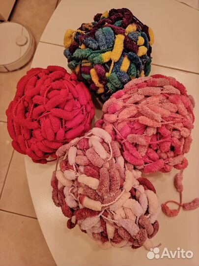 Пряжа плюшевая для вязания
