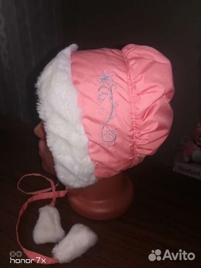 Шапка для девочки на 1-3года