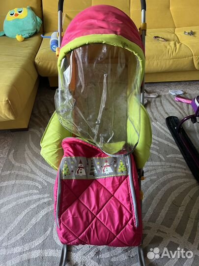 Детские санки коляска ника