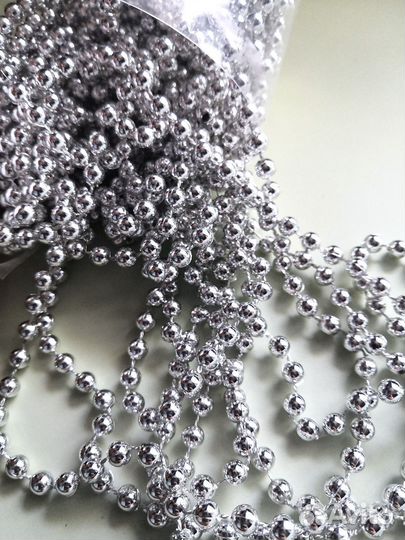 Бусины на нитке 6 мм, 10 метров