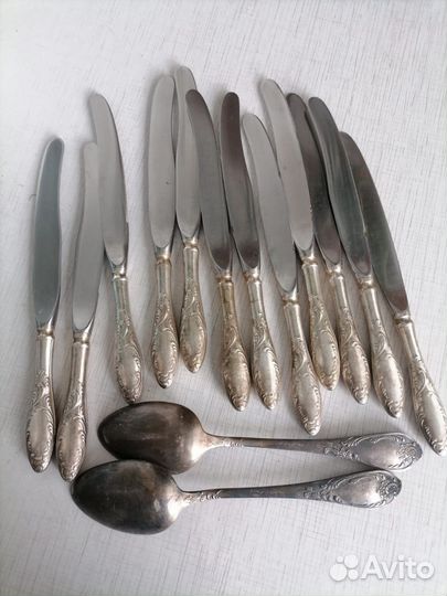 Мельхиор ножи и ложки