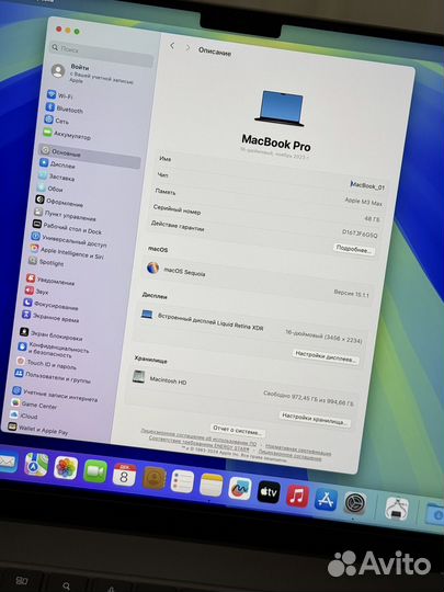 MacBook Pro 16 M3 Max 48/1TB 18 Циклов