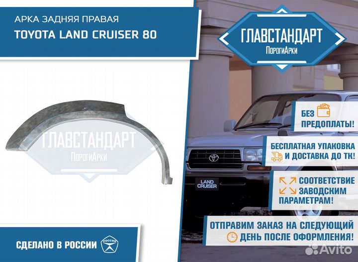 Арка Ленд Крузер 80 правая