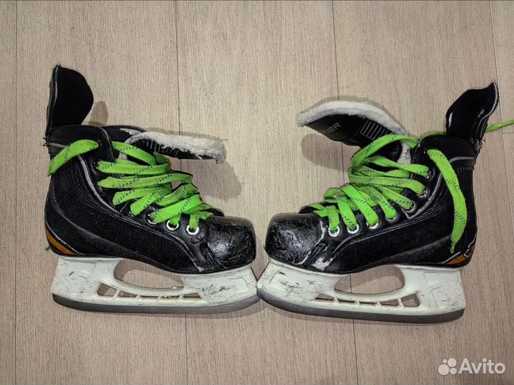 Хоккейные коньки bauer 33,5