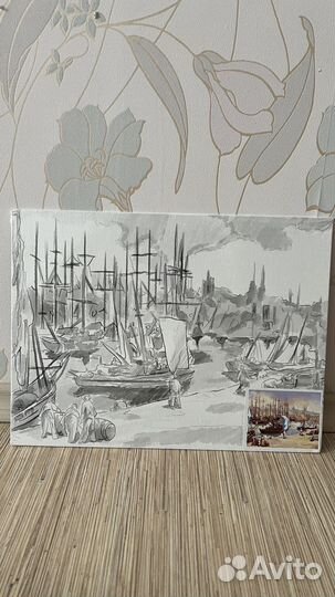 Раскраска на холсте для взрослых